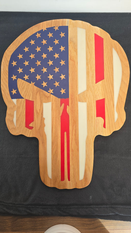 Skull America Cutting Board