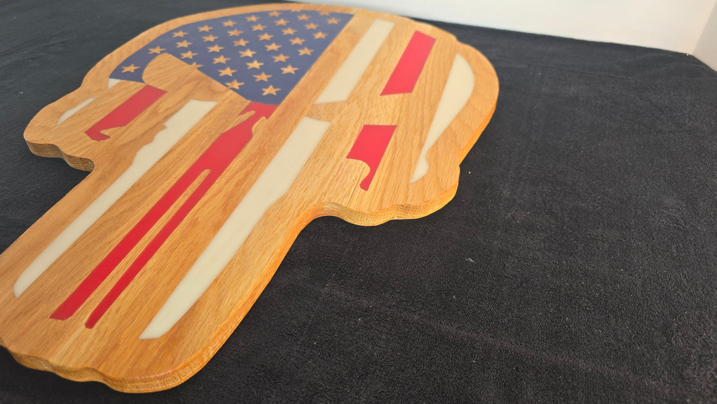 Skull America Cutting Board