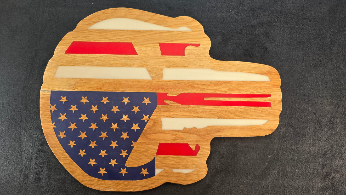 Skull America Cutting Board