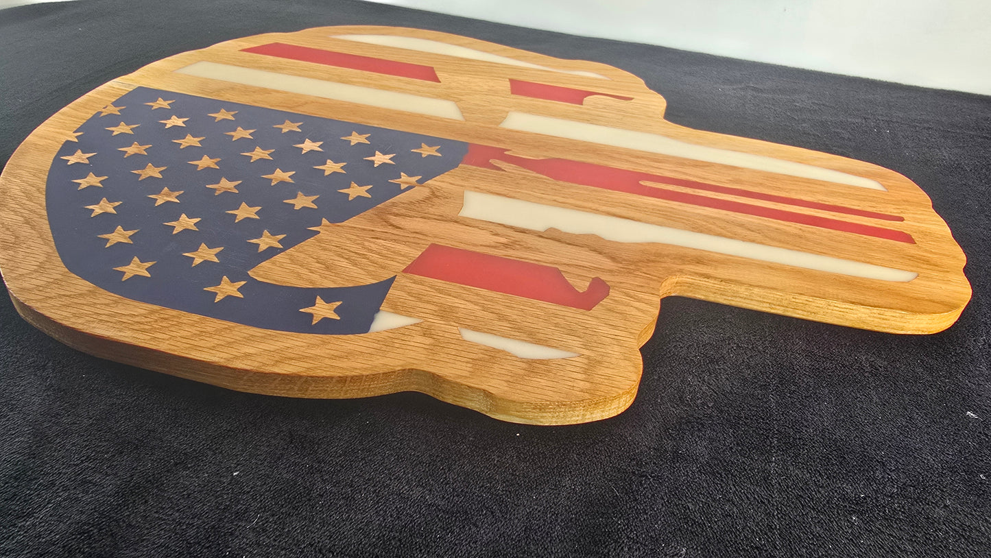 Skull America Cutting Board